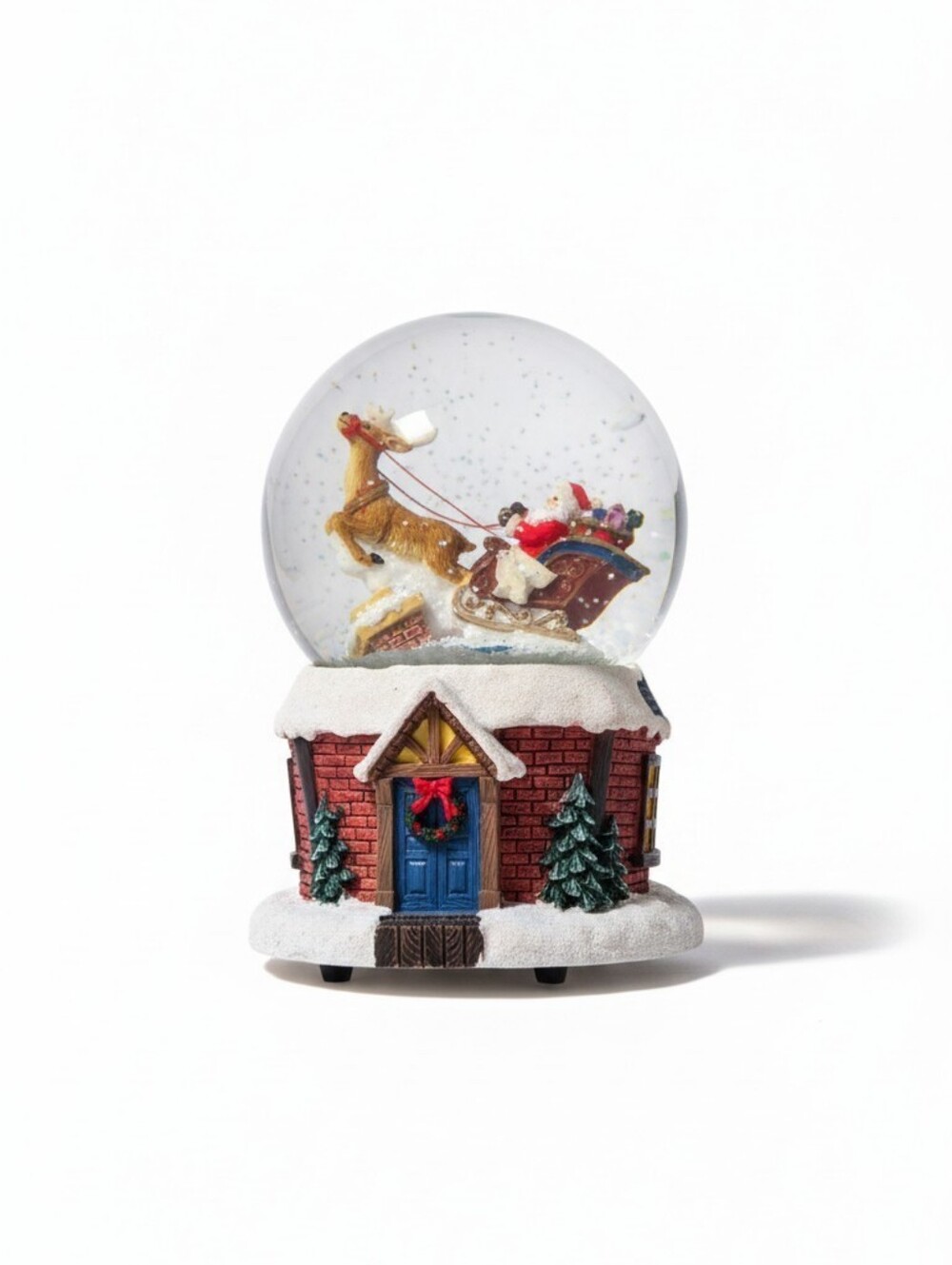 Musical Santa Claus And Reindeer Target Limited Edition Snow Globe
